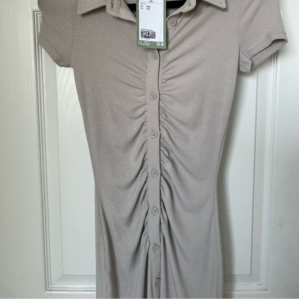 H&M button up dress